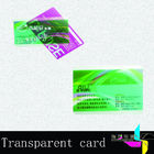 CMYK پوشش و 0.8mm شفاف پی وی سی کارت VIP با نوار مغناطیسی
