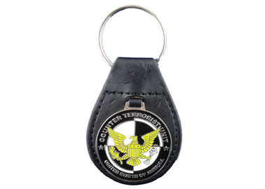 هدیه تبلیغاتی عقاب در Keychain چرم، شخصی حلقههای کلیدی چرم با نیکل