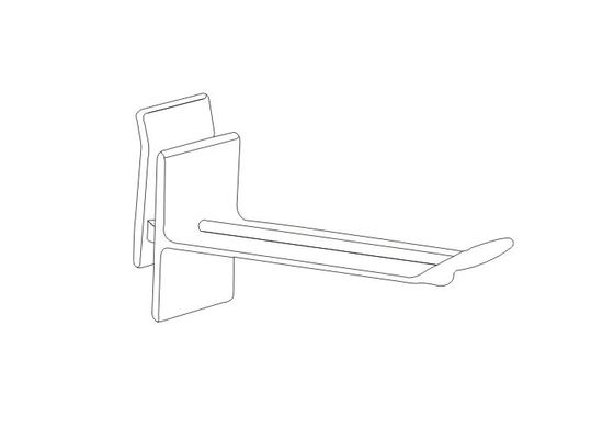 تخت PP پلاستیک محصولات پروانه سوپر مارکت حلق آویز خرده فروشی قلاب ها (3 - 6 اینچ) 31071،31072،31073،31074