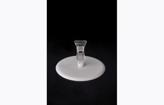 کلیپ پلاستیکی قیمت پلاستیکی PS، کلیپ POP با پایه گرد 15 * 9cm