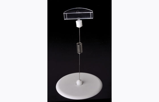 کلیپ پلاستیکی قیمت پلاستیکی PS، کلیپ POP با پایه گرد 15 * 9cm