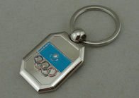 المپیک تبلیغاتی در Keychain آلیاژ روی ریخته گری با آبکاری نقره ای