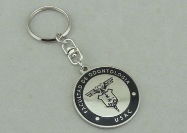 USAC برنجی مهر مصنوعی سخت مینا تبلیغاتی نیکل در Keychain آلیاژ روی