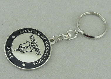 USAC برنجی مهر مصنوعی سخت مینا تبلیغاتی نیکل در Keychain آلیاژ روی