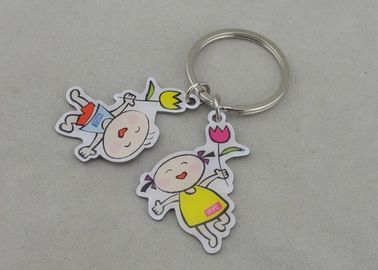 فولاد ضد زنگ تبلیغاتی در Keychain چاپ افست با آبکاری نقره ای
