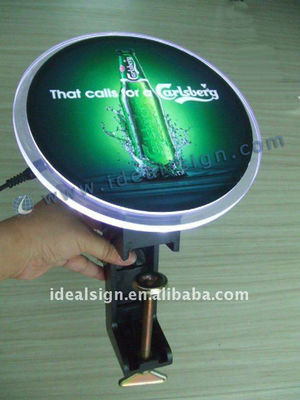 اکریلیک بادویزر نوار بالا درب بازکن بطری با نور صفحه نمایش سفارشی