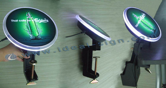 اکریلیک بادویزر نوار بالا درب بازکن بطری با نور صفحه نمایش سفارشی