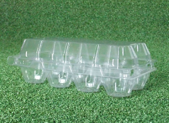 سینی تخم مرغ شفاف PET ، بسته بندی کارتن تخم مرغ 15 حفره