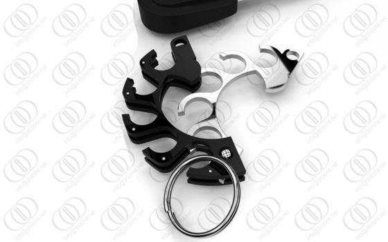فولاد ضد زنگ 316L در Keychain صاحب کلید درب بازکن بطری