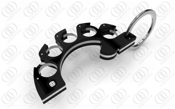فولاد ضد زنگ 316L در Keychain صاحب کلید درب بازکن بطری