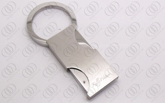 میدان شیک نقره ای Keychain با آینه بهار باز و بسته