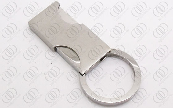 میدان شیک نقره ای Keychain با آینه بهار باز و بسته