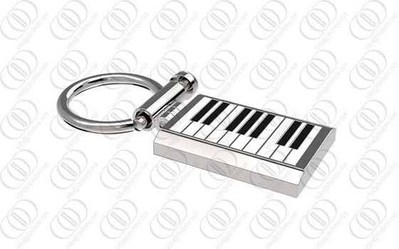 فولاد ضد زنگ 316L در Keychain صاحب کلید با طراحی پیانو صفحه کلید