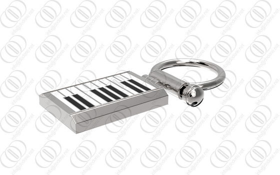 فولاد ضد زنگ 316L در Keychain صاحب کلید با طراحی پیانو صفحه کلید