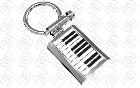 فولاد ضد زنگ 316L در Keychain صاحب کلید با طراحی پیانو صفحه کلید