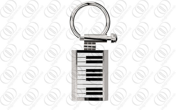 فولاد ضد زنگ 316L در Keychain صاحب کلید با طراحی پیانو صفحه کلید