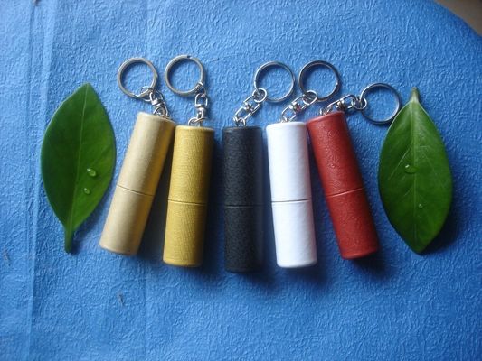 تبلیغاتی در Keychain مفصل گردنده کاغذ USB فلش درایو با 4GB / 8GB / 16GB