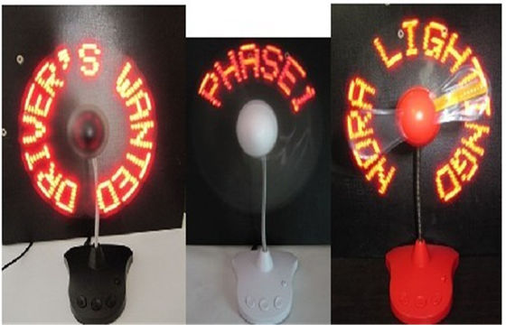جذاب 110MM چراغ چراغ قوه فن برای کسب و کار هدایا / LED نور با فن