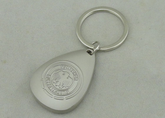 نصب شده 3D آلیاژ روی تبلیغاتی در Keychain مه آلود نیکل نرم مینا